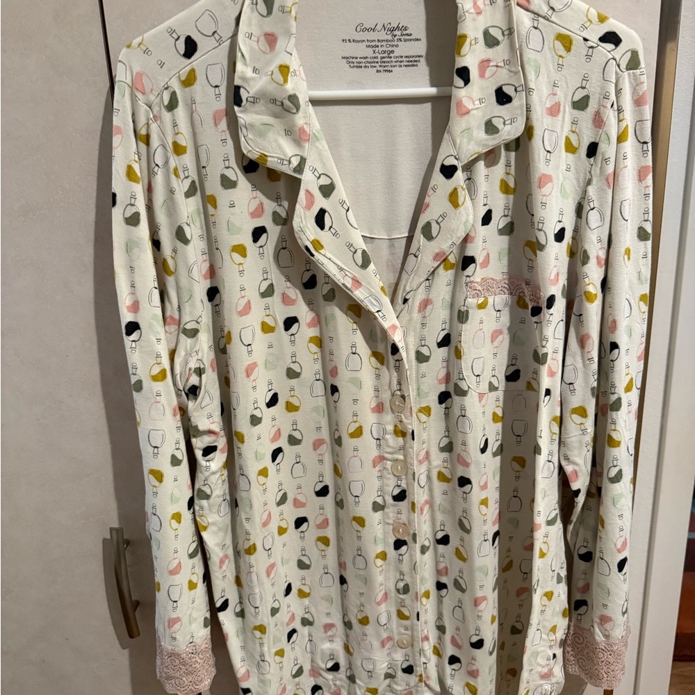 Soma Cool Nights Pajama Top with Pattern